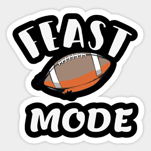 Feast Mode Football Turkey Sticker by pmeekukkuk